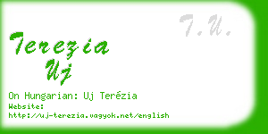 terezia uj business card
